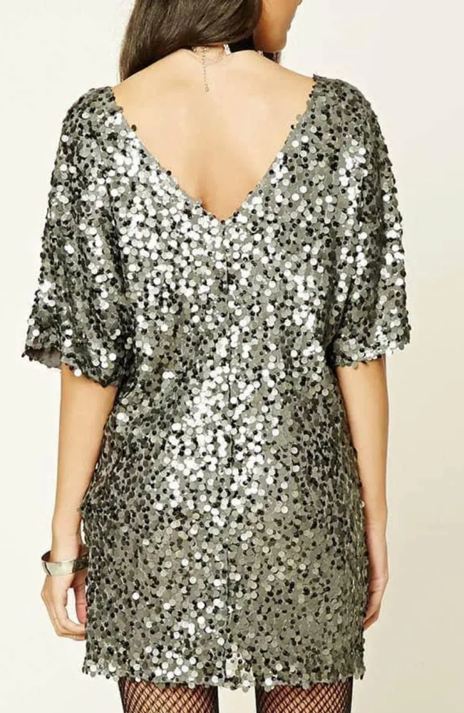 Sequined forever 21 dress, L. - Picture 3 of 7